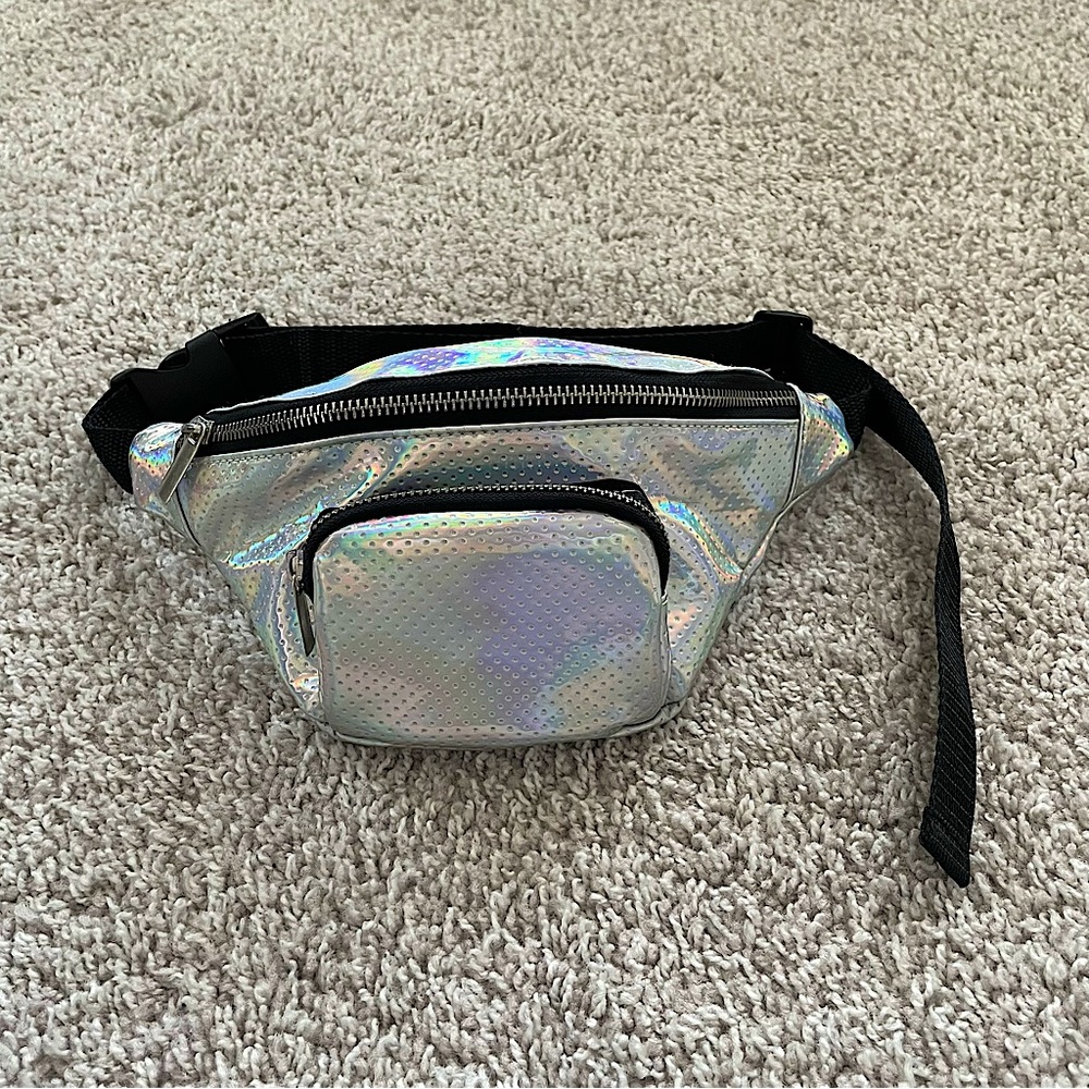 Capelli of New York Holographic Little Girls Fanny Pack/ Belt Bag
